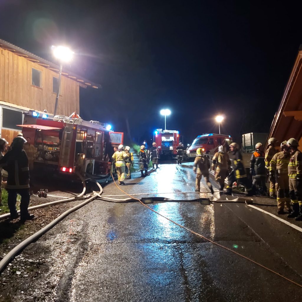 Dachstuhlbrand Bauernhof