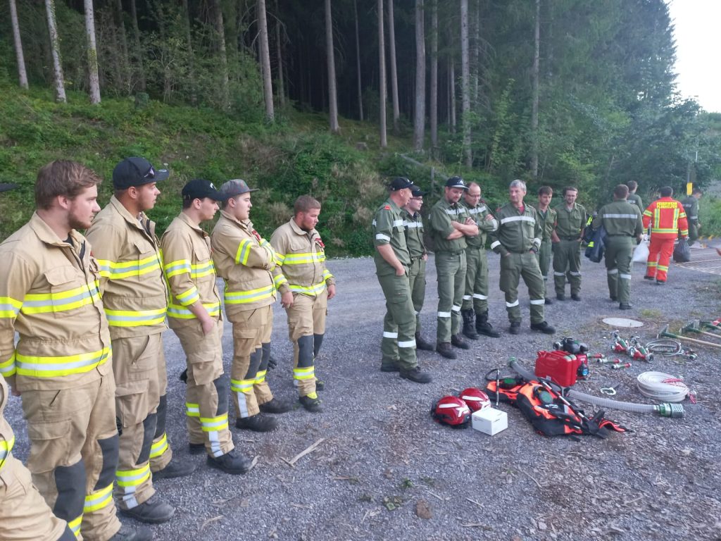 Waldbrandschulung in Rinn